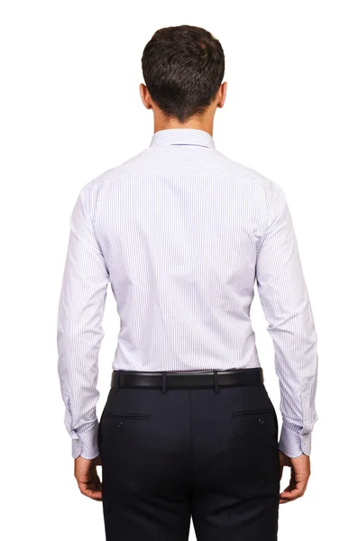 Modelo masculino con camisa aislada en blanco —  Fotos de Stock