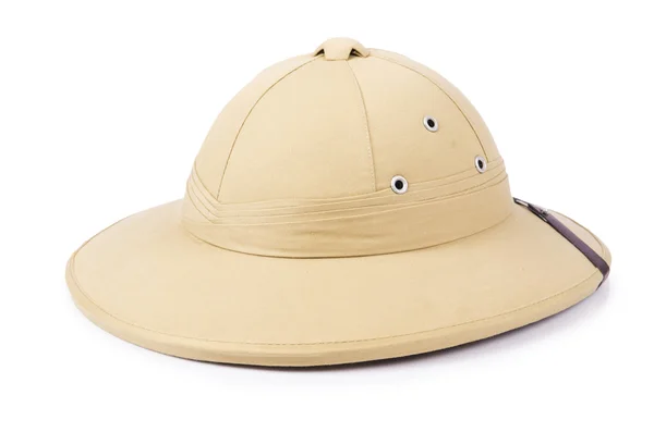 Safari klobouk izolovaných na bílém — Stock fotografie