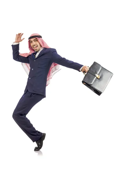 Arab businessman isolated on the white Stock Photo