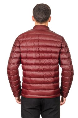 üzerinde beyaz izole erkek ceket