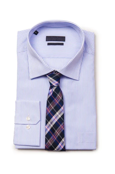 Nice male shirt isolated on the white — Stock Photo, Image