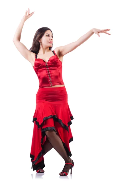 Bailarina bailando bailes españoles —  Fotos de Stock