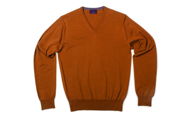 Мужской свитер изолирован на белом — стоковое фото