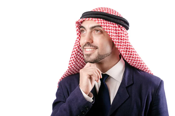Empresario árabe aislado en el blanco —  Fotos de Stock