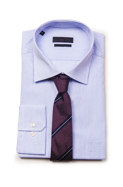 Nice male shirt isolated on the white — Stock Photo, Image