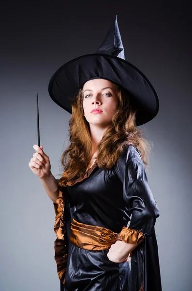 Witch in scary halloween concept — Stock Photo, Image