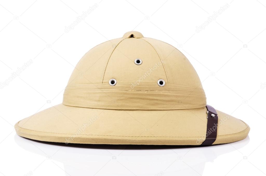 Safari hat isolated on the white Stock by 23656323