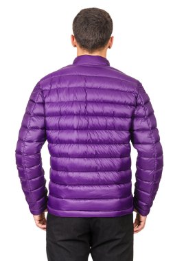 üzerinde beyaz izole erkek ceket