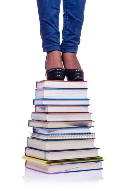 bilgi - eğitim kavramı merdiven tırmanma