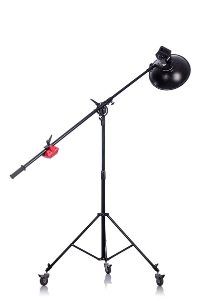 Studio light stand isolated on the white — Stock Photo, Image