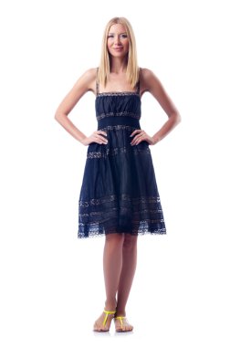 çekici model üzerinde beyaz izole