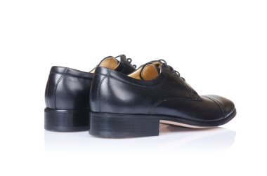 Beyaz erkek ayakkabılı moda konsepti