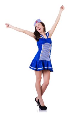 Denizcilik konseptinde kadın denizci