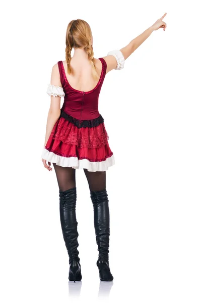 Young woman in traditional german costume — Stock Photo, Image