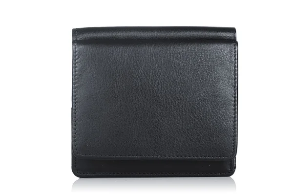 Läder plånbok isolerat på vita — Stockfoto