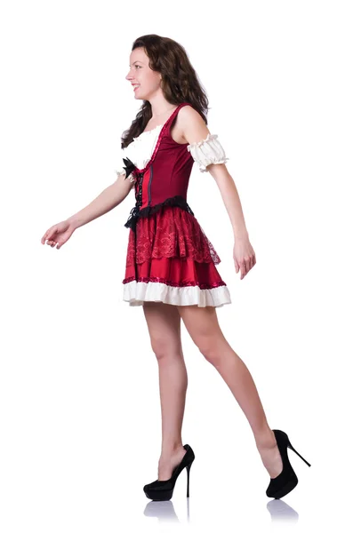 Young woman in traditional german costume — Stock Photo, Image