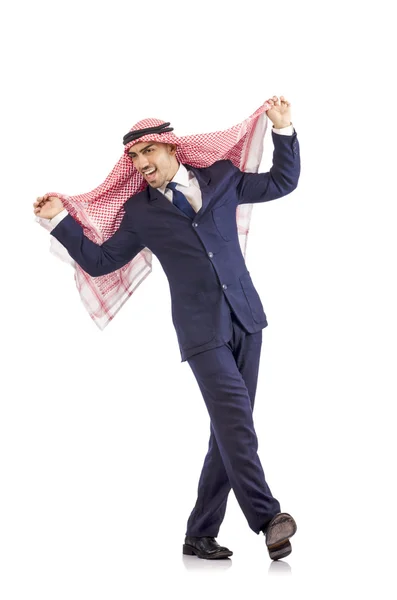 Homme arabe dansant de joie — Photo