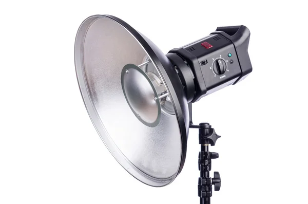 Studio light stand isolated on the white — Stock Photo, Image