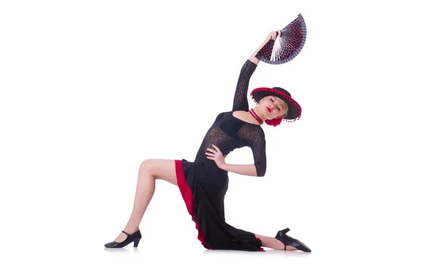 Female dancer dancing traditional dances — Stock Photo, Image