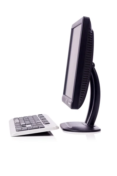 Computer monitor isolated on the white — Stock Photo, Image