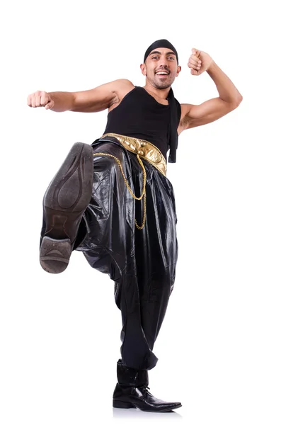 Rap dancer isolated on the white — Stock Photo, Image