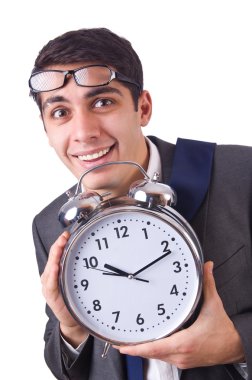 Saati beyaz olan işadamı