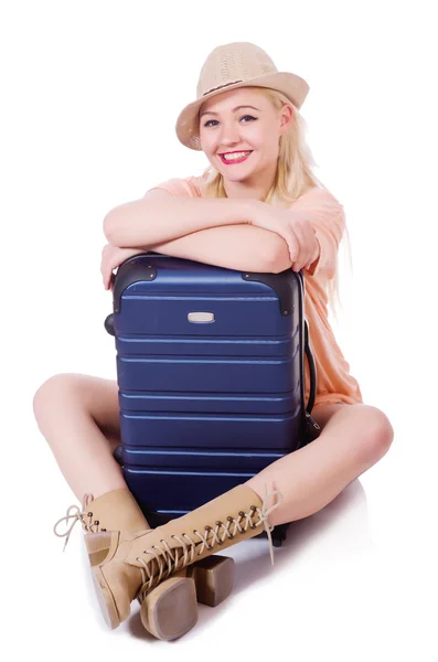 Woman preparing for summer vacation — Stock Photo, Image