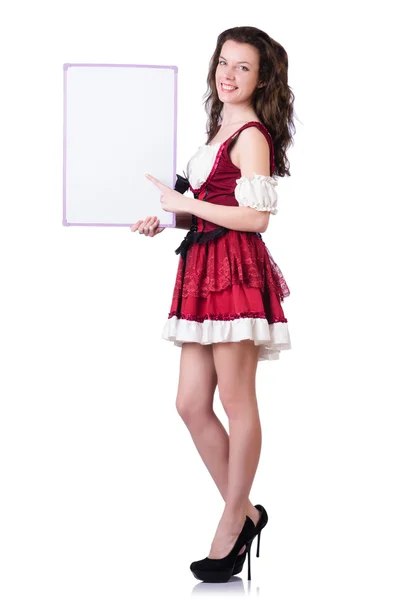 Young woman in traditional german costume — Stock Photo, Image