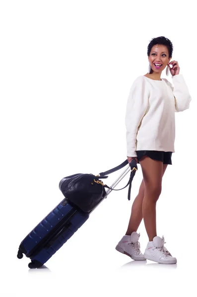 Woman preparing for summer vacation — Stock Photo, Image