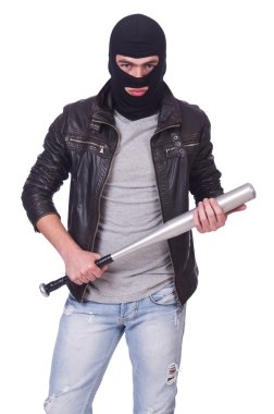 Beyaz sopalı erkek holigan.