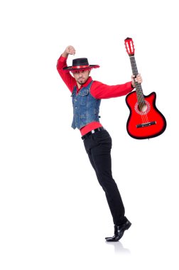 Gitarist beyazı izole etti