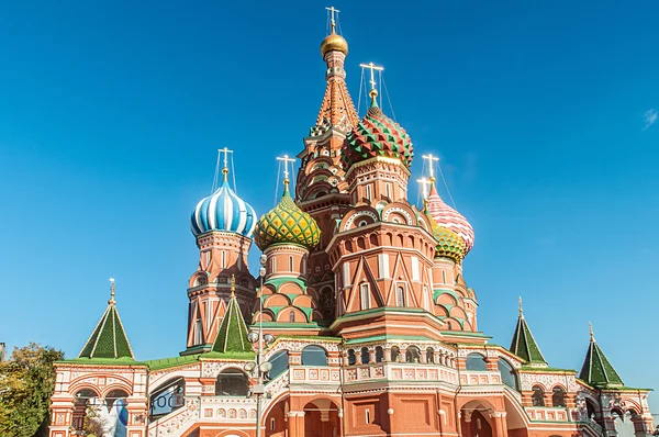 Famosa cattedrale di San Vasilij Beata a Mosca — Foto Stock