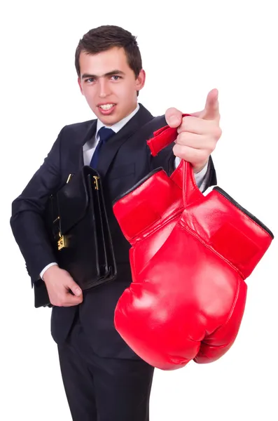 Young businessman isolated on white — Stock Photo, Image