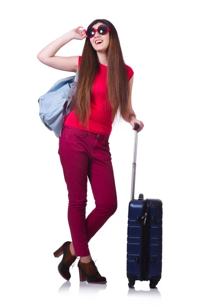 Woman preparing for summer vacation — Stock Photo, Image