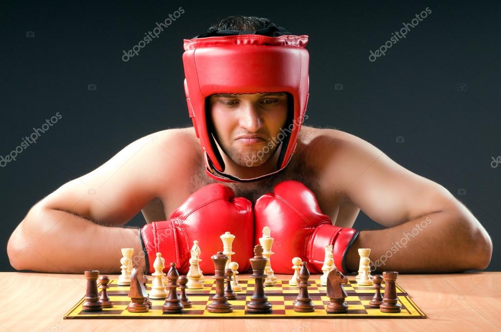 Chess Boxers Matt Crazy Arms Read Editorial Stock Photo - Stock Image