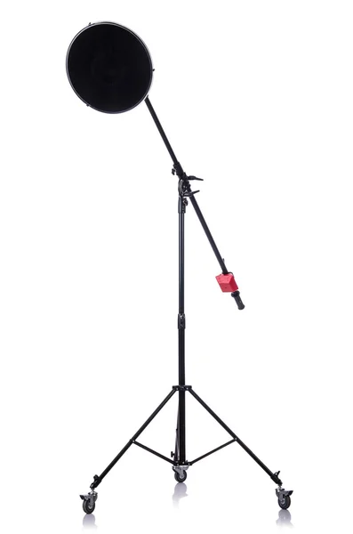 Studio light stand isolated on the white — Stock Photo, Image