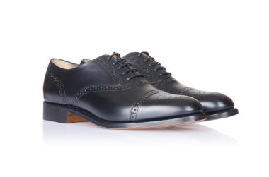 Beyaz erkek ayakkabılı moda konsepti