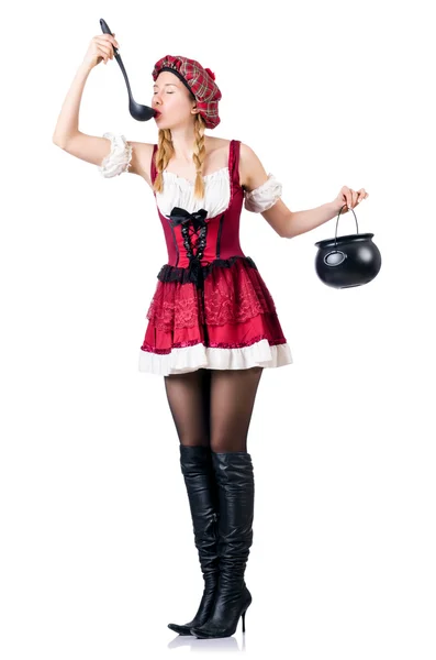 Junge Frau in Tracht — Stockfoto