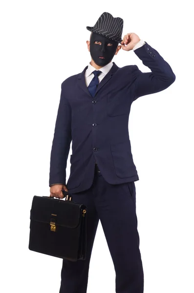 Adam beyaz izole maskesi — Stok fotoğraf