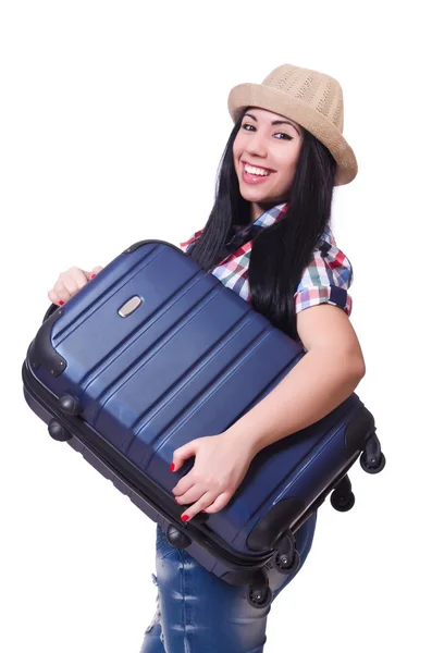 Woman preparing for summer vacation — Stock Photo, Image