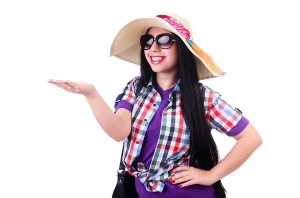 Jovem mulher pronta para férias de verão — Fotografia de Stock