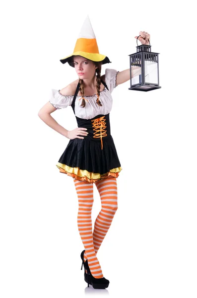 Deutsches Mädchen in traditioneller Festtagskleidung — Stockfoto