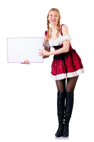 German girl in traditional festival clothing — Stock Photo, Image