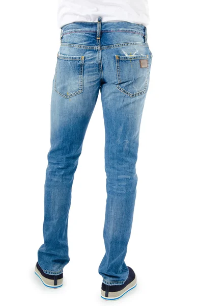 Broek geïsoleerd op de witte achtergrond Stockfoto