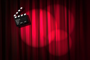 Film clapper tahta perde karşı