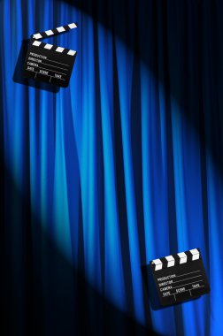Film clapper tahta perde karşı
