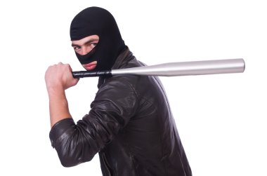 Beyaz sopalı erkek holigan.