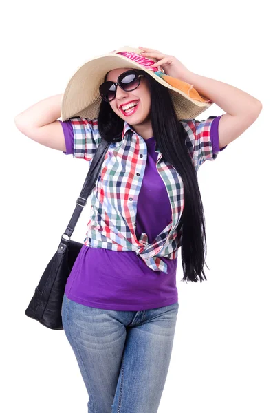 Jovem mulher pronta para férias de verão — Fotografia de Stock