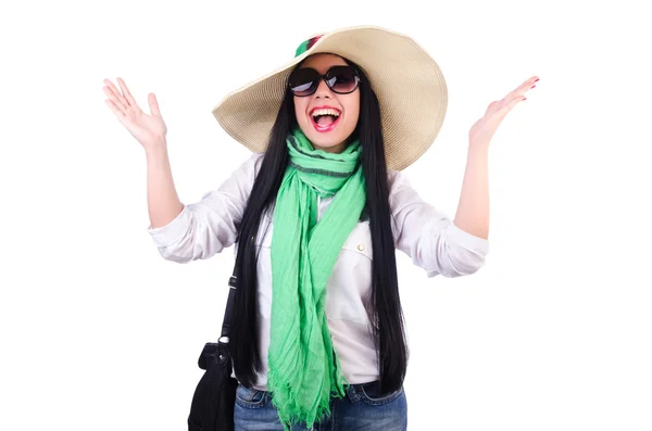 Jovem mulher pronta para férias de verão — Fotografia de Stock