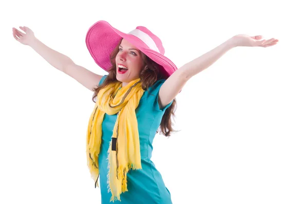 Mujer joven en concepto de verano — Foto de Stock